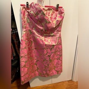 Lilly Pulitzer strapless jacquard dress